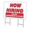 Signmission Now Hiring Sales Representatives Yard & Stake outdoor plastic coroplast, 2436 SALES REPRESENTATIVES C-2436 SALES REPRESENTATIVES - alternate 1